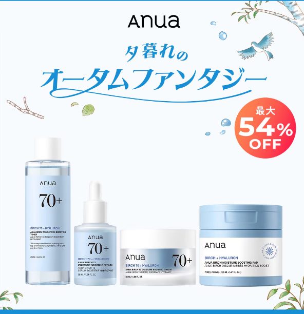 Anua Birch 70+ Hyaluron 4 Step Set