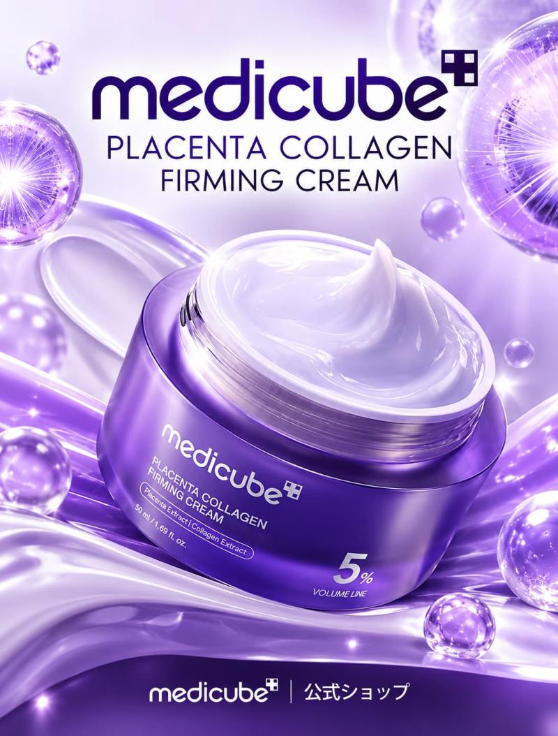 Medicube Placenta Collagen Firming Cream – Creme facial firmador com placenta e colágeno