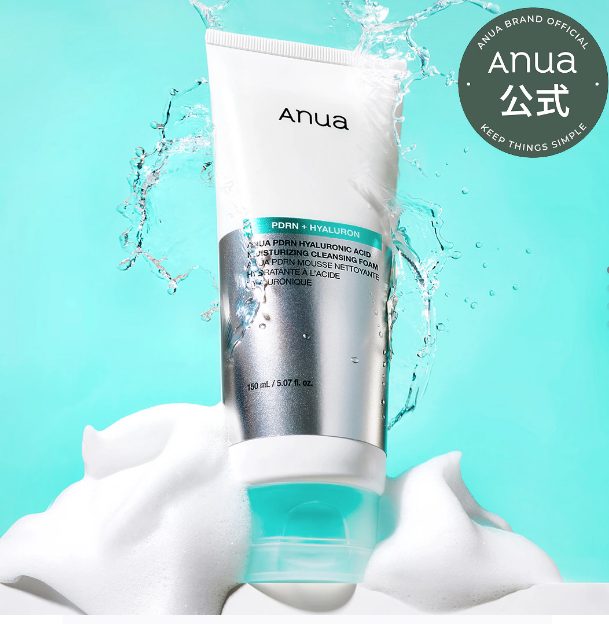 Anua PDRN Hyaluronic Acid Moisturizing Cleansing Foam 150ml